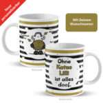Bild von   tasse ohne katze ist alljpg | Individuelle 🎁 persönliche 🎁 personalisierte Geschenke bedruckt ▪ bestickt ▪ graviert