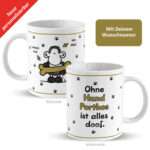 Bild von   tasse ohne hund ist allejpg | Individuelle 🎁 persönliche 🎁 personalisierte Geschenke bedruckt ▪ bestickt ▪ graviert