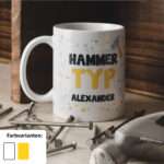 Bild von   tasse hammer typ mit wjpg | Individuelle 🎁 persönliche 🎁 personalisierte Geschenke bedruckt ▪ bestickt ▪ graviert