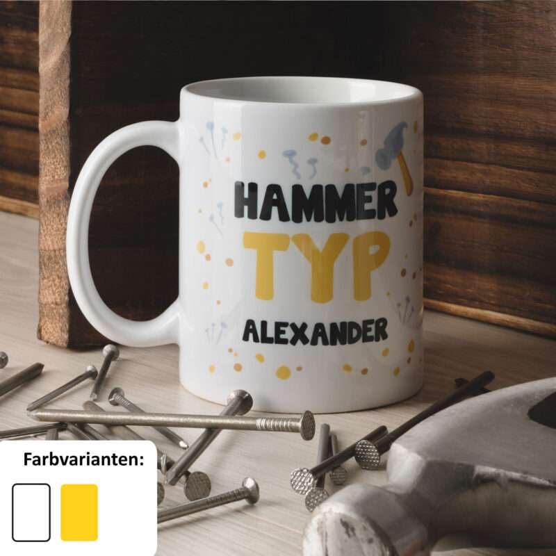Bild von   tasse hammer typ mit wjpg | Individuelle 🎁 persönliche 🎁 personalisierte Geschenke bedruckt ▪ bestickt ▪ graviert