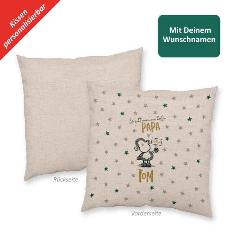 Bild von   kissen es gibt nur einen besjpg | Individuelle 🎁 persönliche 🎁 personalisierte Geschenke bedruckt ▪ bestickt ▪ graviert