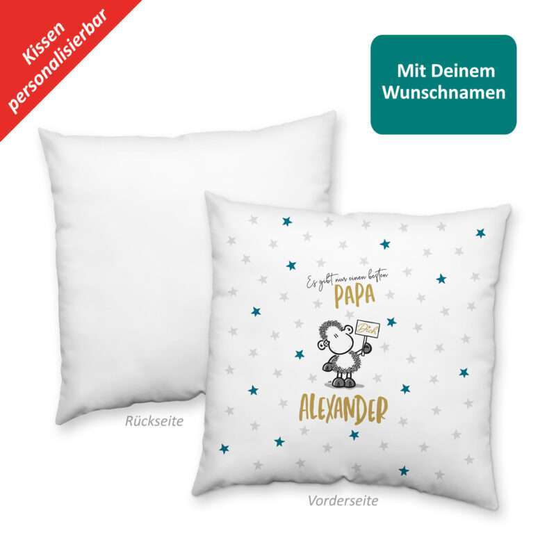 Bild von   kissen es gibt nur einen besjpg | Individuelle 🎁 persönliche 🎁 personalisierte Geschenke bedruckt ▪ bestickt ▪ graviert