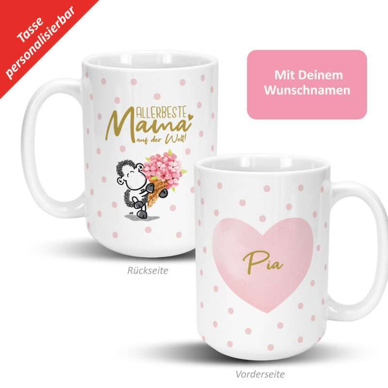 Bild von   xl tasse allerbeste mama aufjpg | Individuelle 🎁 persönliche 🎁 personalisierte Geschenke bedruckt ▪ bestickt ▪ graviert