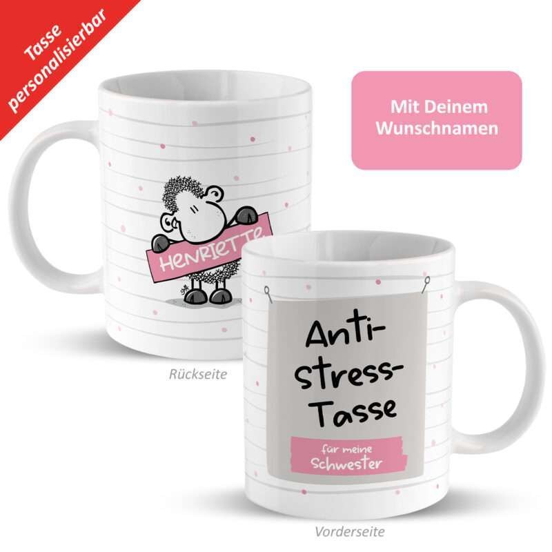 Bild von   anti stress tasse fuer die sjpg | Individuelle 🎁 persönliche 🎁 personalisierte Geschenke bedruckt ▪ bestickt ▪ graviert