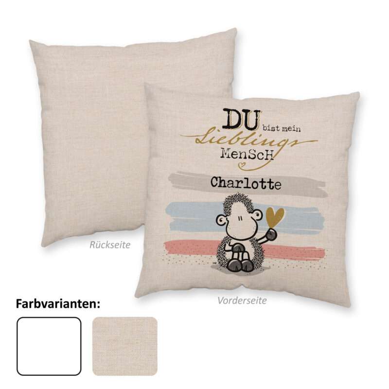 Bild von   kissen du bist mein lieblingjpg | Individuelle 🎁 persönliche 🎁 personalisierte Geschenke bedruckt ▪ bestickt ▪ graviert