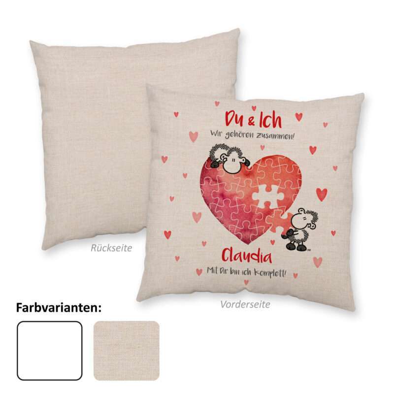 Bild von   kissen fuer paare mit dir bijpg | Individuelle 🎁 persönliche 🎁 personalisierte Geschenke bedruckt ▪ bestickt ▪ graviert