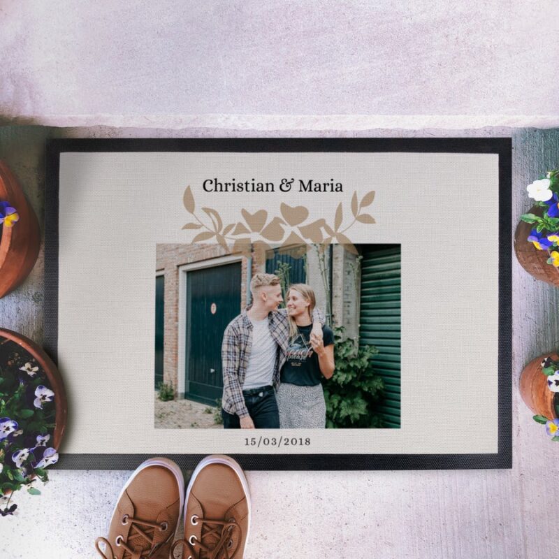 Bild von   personalisierte fussmatte jpg | Individuelle 🎁 persönliche 🎁 personalisierte Geschenke bedruckt ▪ bestickt ▪ graviert