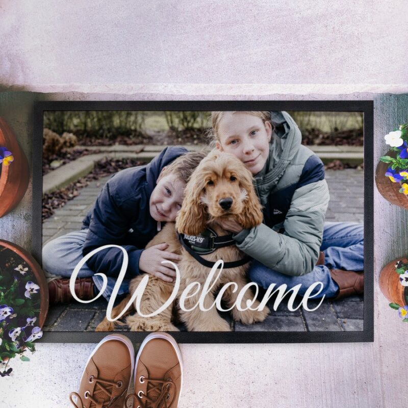 Bild von   personalisierte fussmatte jpg | Individuelle 🎁 persönliche 🎁 personalisierte Geschenke bedruckt ▪ bestickt ▪ graviert