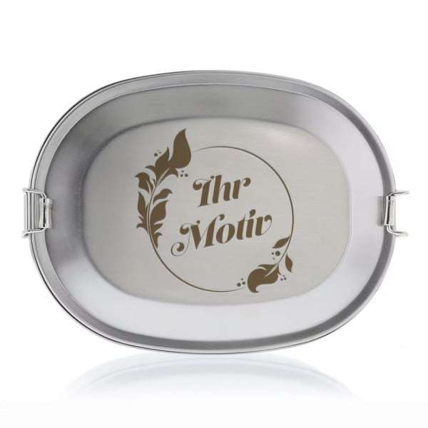 Bild von   vesperdose aus edelstahl in zwjpg | Individuelle 🎁 persönliche 🎁 personalisierte Geschenke bedruckt ▪ bestickt ▪ graviert