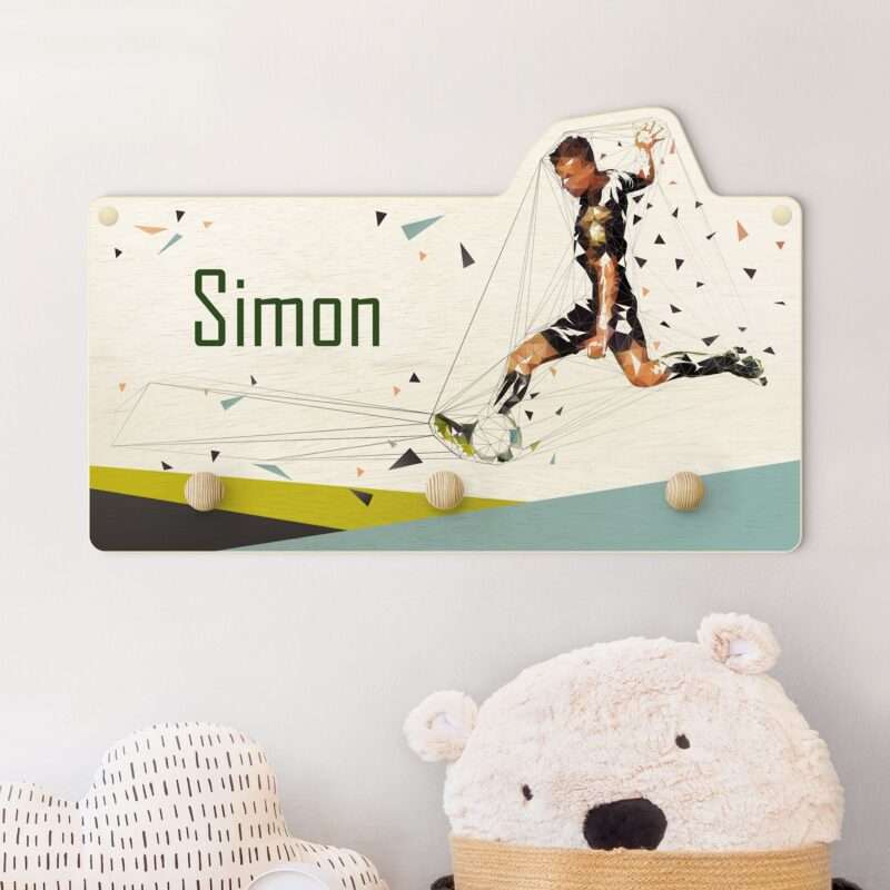 Bild von   kindergarderobe holz mit namenjpg | Individuelle 🎁 persönliche 🎁 personalisierte Geschenke bedruckt ▪ bestickt ▪ graviert