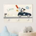 Bild von   kindergarderobe holz mit namenjpg | Individuelle 🎁 persönliche 🎁 personalisierte Geschenke bedruckt ▪ bestickt ▪ graviert