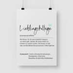 Bild von   lieblingskollege definitionjpg | Individuelle 🎁 persönliche 🎁 personalisierte Geschenke bedruckt ▪ bestickt ▪ graviert