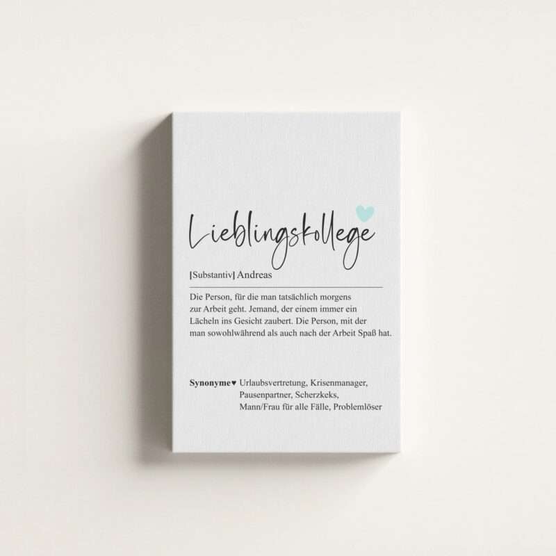 Bild von   lieblingskollege definitionjpg | Individuelle 🎁 persönliche 🎁 personalisierte Geschenke bedruckt ▪ bestickt ▪ graviert