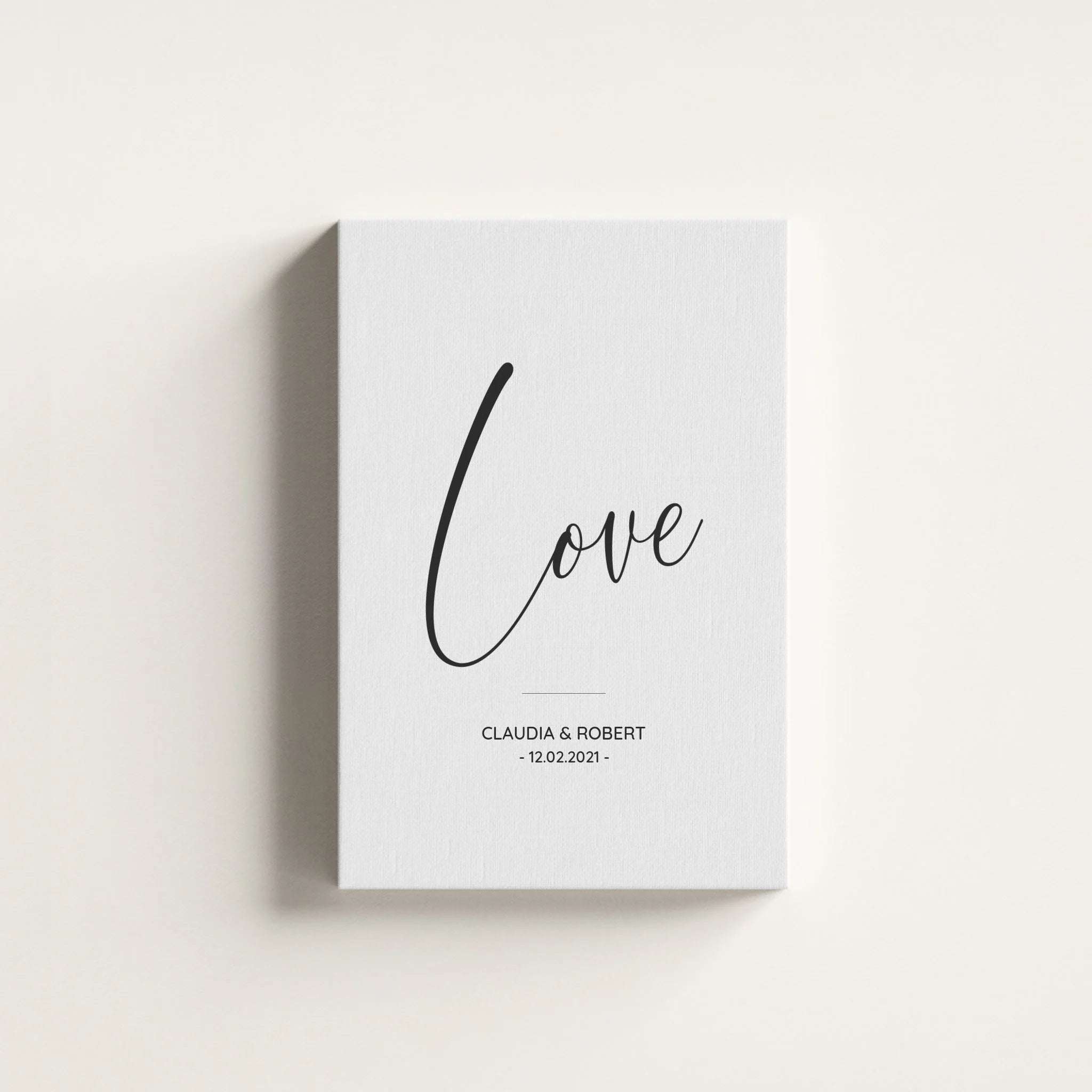 Pärchen "love" - Personalisierter Kunstdruck (Poster / Leinwand)