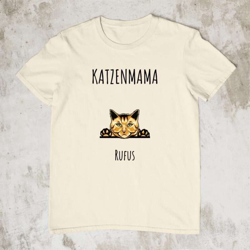 Bild von   katzenmama personalisiertesjpg | Individuelle 🎁 persönliche 🎁 personalisierte Geschenke bedruckt ▪ bestickt ▪ graviert