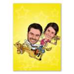 Bild von   karikatur vom foto westernrejpg | Individuelle 🎁 persönliche 🎁 personalisierte Geschenke bedruckt ▪ bestickt ▪ graviert