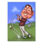 Bild von   karikatur vom foto golfer cjpg | Individuelle 🎁 persönliche 🎁 personalisierte Geschenke bedruckt ▪ bestickt ▪ graviert