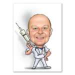 Bild von   karikatur vom foto pflegerjpg | Individuelle 🎁 persönliche 🎁 personalisierte Geschenke bedruckt ▪ bestickt ▪ graviert