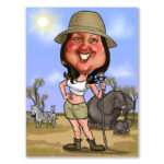 Bild von   karikatur vom foto afrika cjpg | Individuelle 🎁 persönliche 🎁 personalisierte Geschenke bedruckt ▪ bestickt ▪ graviert