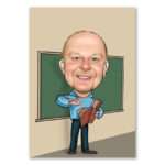 Bild von   karikatur vom foto lehrer cjpg | Individuelle 🎁 persönliche 🎁 personalisierte Geschenke bedruckt ▪ bestickt ▪ graviert