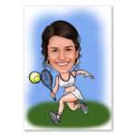 Bild von   karikatur vom foto tennis cjpg | Individuelle 🎁 persönliche 🎁 personalisierte Geschenke bedruckt ▪ bestickt ▪ graviert