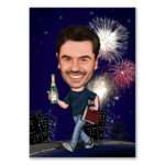 Bild von   karikatur vom foto abitur cjpg | Individuelle 🎁 persönliche 🎁 personalisierte Geschenke bedruckt ▪ bestickt ▪ graviert