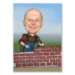 Bild von   karikatur vom foto maurer cjpg | Individuelle 🎁 persönliche 🎁 personalisierte Geschenke bedruckt ▪ bestickt ▪ graviert