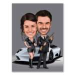 Bild von   karikatur vom foto agent undjpg | Individuelle 🎁 persönliche 🎁 personalisierte Geschenke bedruckt ▪ bestickt ▪ graviert