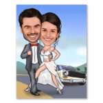 Bild von   karikatur vom foto sexy paarjpg | Individuelle 🎁 persönliche 🎁 personalisierte Geschenke bedruckt ▪ bestickt ▪ graviert