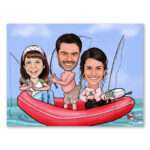 Bild von   karikatur vom foto angler imjpg | Individuelle 🎁 persönliche 🎁 personalisierte Geschenke bedruckt ▪ bestickt ▪ graviert
