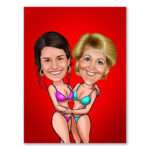 Bild von   karikatur vom foto sexy ladyjpg | Individuelle 🎁 persönliche 🎁 personalisierte Geschenke bedruckt ▪ bestickt ▪ graviert