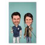 Bild von   karikatur vom foto zahnarztjpg | Individuelle 🎁 persönliche 🎁 personalisierte Geschenke bedruckt ▪ bestickt ▪ graviert