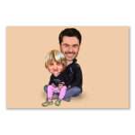 Bild von   karikatur vom foto wir  cajpg | Individuelle 🎁 persönliche 🎁 personalisierte Geschenke bedruckt ▪ bestickt ▪ graviert