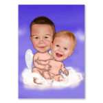 Bild von   karikatur vom foto kinder kijpg | Individuelle 🎁 persönliche 🎁 personalisierte Geschenke bedruckt ▪ bestickt ▪ graviert