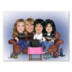 Bild von   karikatur vom foto frauen cjpg | Individuelle 🎁 persönliche 🎁 personalisierte Geschenke bedruckt ▪ bestickt ▪ graviert