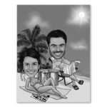 Bild von   karikatur vom foto relaxen ajpg | Individuelle 🎁 persönliche 🎁 personalisierte Geschenke bedruckt ▪ bestickt ▪ graviert