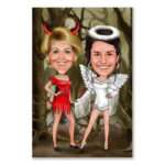 Bild von   karikatur vom foto engelchenjpg | Individuelle 🎁 persönliche 🎁 personalisierte Geschenke bedruckt ▪ bestickt ▪ graviert