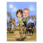 Bild von   karikatur vom foto witzige kjpg | Individuelle 🎁 persönliche 🎁 personalisierte Geschenke bedruckt ▪ bestickt ▪ graviert