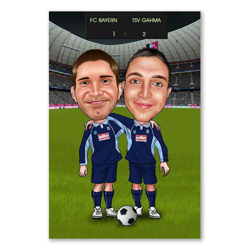 Bild von   karikatur vom foto wir sindjpg | Individuelle 🎁 persönliche 🎁 personalisierte Geschenke bedruckt ▪ bestickt ▪ graviert