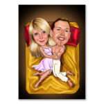 Bild von   karikatur vom foto seiden bejpg | Individuelle 🎁 persönliche 🎁 personalisierte Geschenke bedruckt ▪ bestickt ▪ graviert