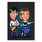 Bild von   karikatur vom foto trachtenajpg | Individuelle 🎁 persönliche 🎁 personalisierte Geschenke bedruckt ▪ bestickt ▪ graviert