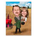 Bild von   karikatur vom foto liebespaajpg | Individuelle 🎁 persönliche 🎁 personalisierte Geschenke bedruckt ▪ bestickt ▪ graviert