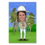 Bild von   karikatur vom foto imker cajpg | Individuelle 🎁 persönliche 🎁 personalisierte Geschenke bedruckt ▪ bestickt ▪ graviert