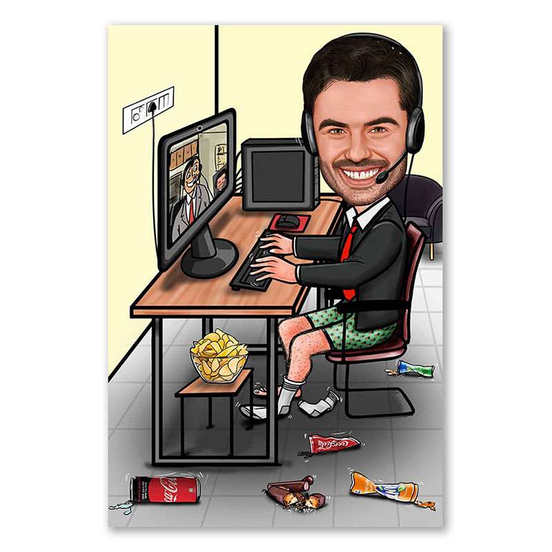 🖼️ 335902-1-karikatur-vom-foto-homeoffic.jpg | Individuelle 🎁 persönliche 🎁 personalisierte Geschenke bedruckt ▪ bestickt ▪ graviert Bild von karikatur vom foto homeofficjpg | Individuelle 🎁 persönliche 🎁 personalisierte Geschenke bedruckt ▪ bestickt ▪ graviert