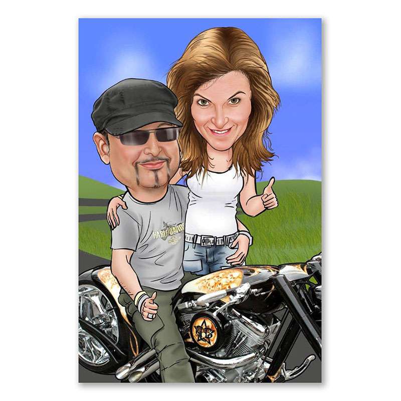 Bild von   karikatur vom foto cooles bijpg | Individuelle 🎁 persönliche 🎁 personalisierte Geschenke bedruckt ▪ bestickt ▪ graviert