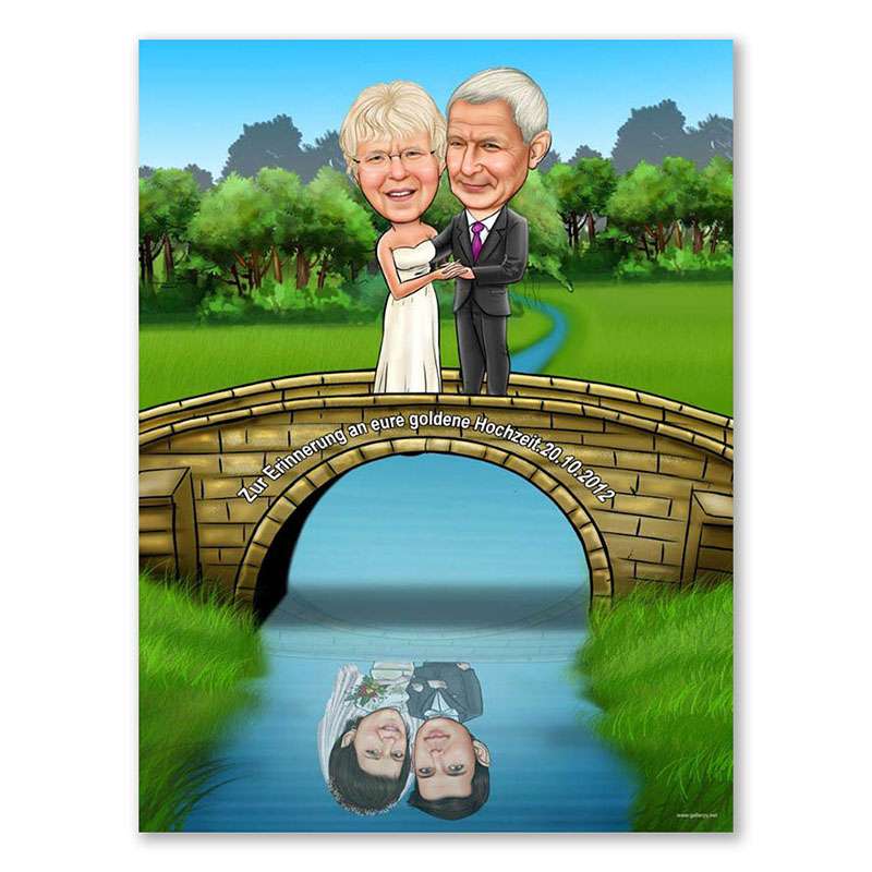 Bild von   karikatur vom foto goldene hjpg | Individuelle 🎁 persönliche 🎁 personalisierte Geschenke bedruckt ▪ bestickt ▪ graviert