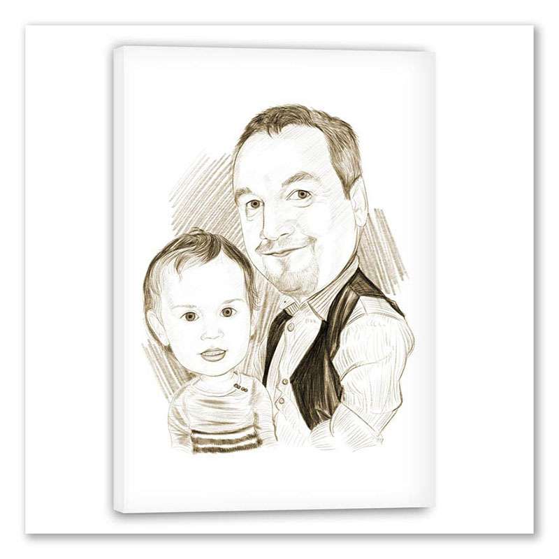 Bild von   karikatur vom foto momentaufjpg | Individuelle 🎁 persönliche 🎁 personalisierte Geschenke bedruckt ▪ bestickt ▪ graviert