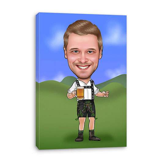 Bild von   karikatur vom foto wiesn manjpg | Individuelle 🎁 persönliche 🎁 personalisierte Geschenke bedruckt ▪ bestickt ▪ graviert