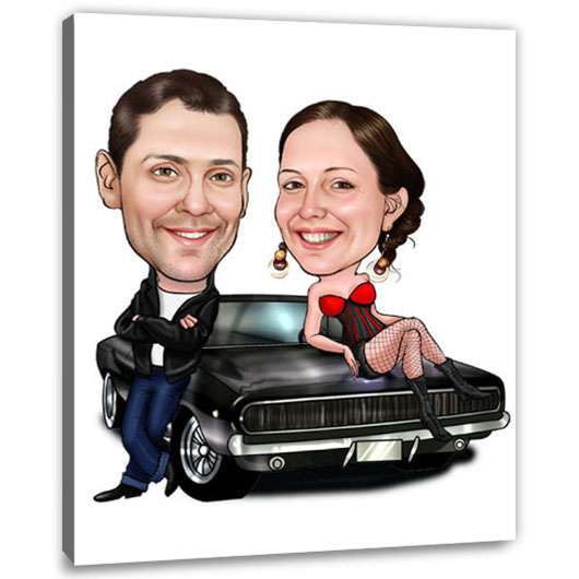 Bild von   karikatur vom foto heisser wjpg | Individuelle 🎁 persönliche 🎁 personalisierte Geschenke bedruckt ▪ bestickt ▪ graviert