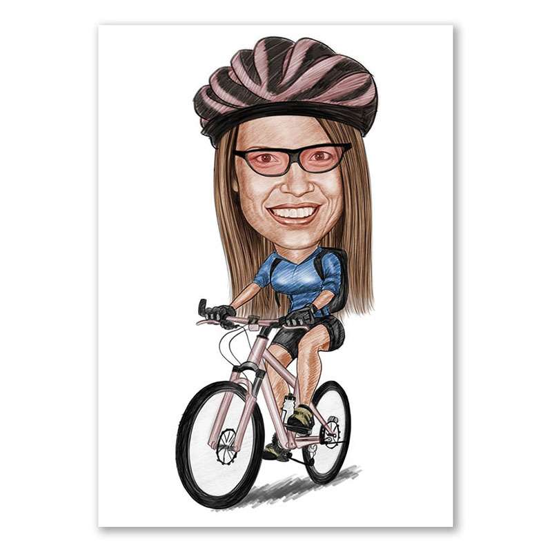 Bild von   karikatur vom foto sportlichjpg | Individuelle 🎁 persönliche 🎁 personalisierte Geschenke bedruckt ▪ bestickt ▪ graviert